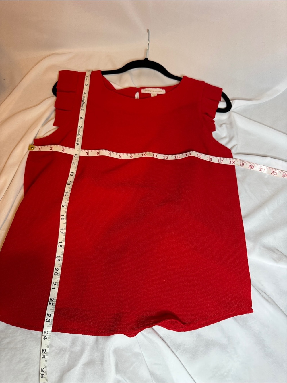 Monteau Red Ruffle Sleeve Camisole - Picture 4 of 4